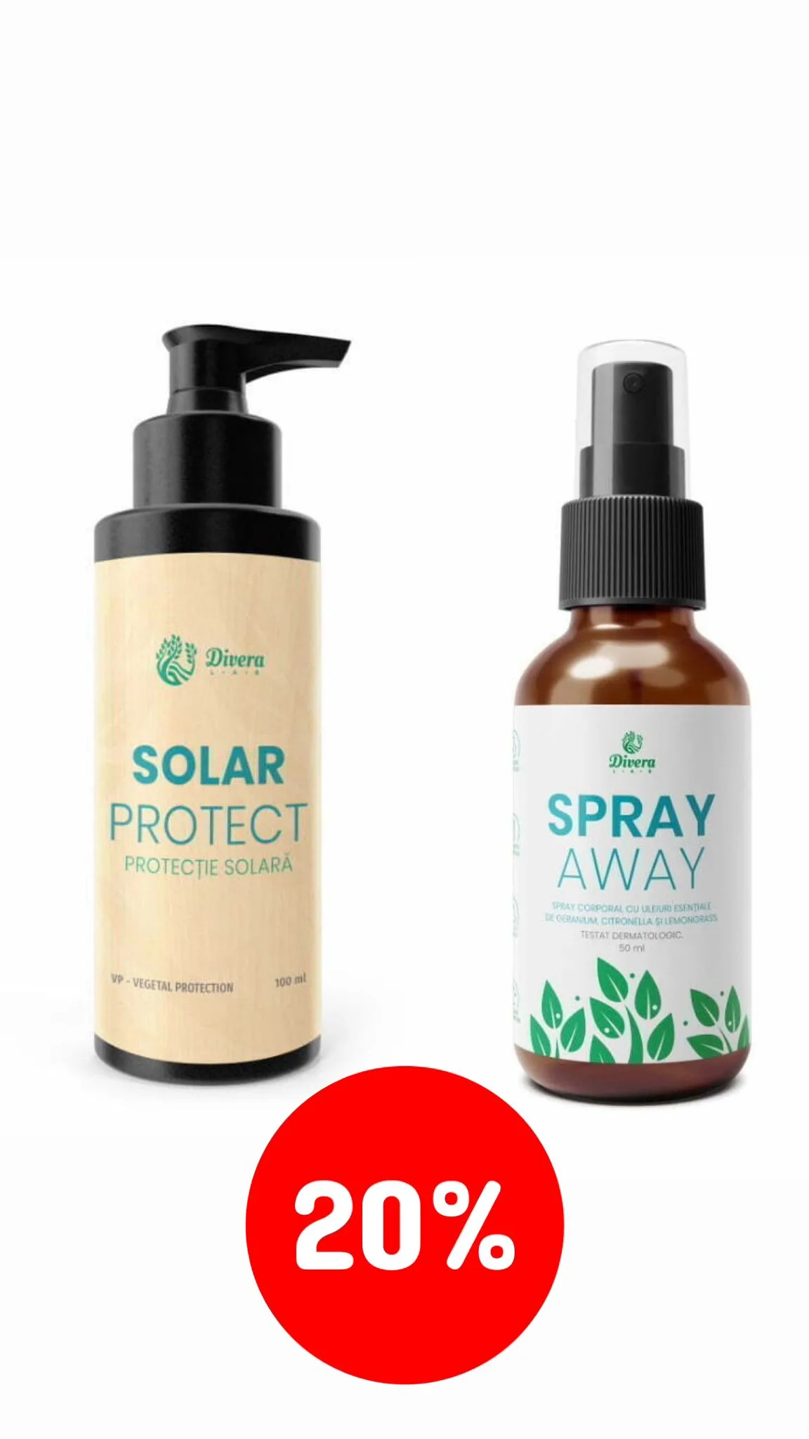 Pachet Promoțional Spray Away + Solar Protect 20%